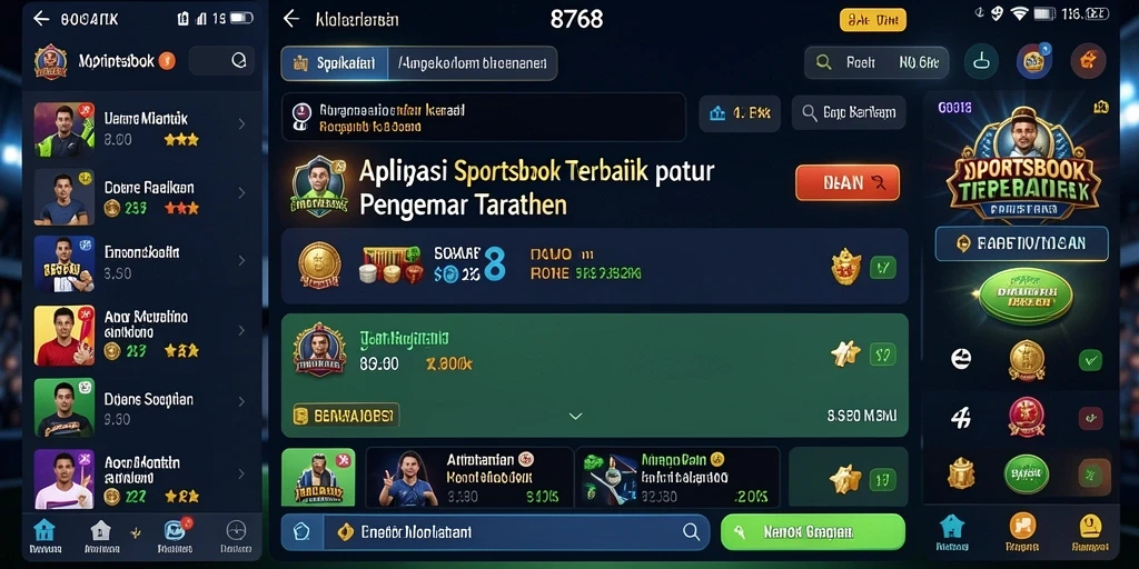 Tampilan menarik dari game Sportsbook dengan interaksi live.