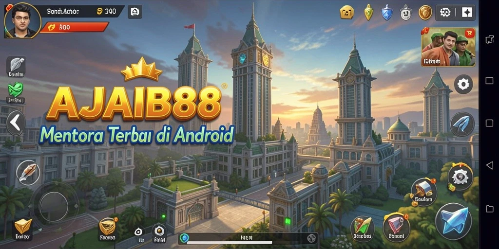 Tampilan gameplay AJAIB88 yang menarik dalam pertahanan menara.