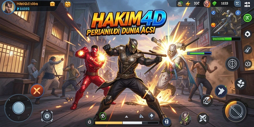 Menampilkan grafis permainan HAKIM4D yang menegangkan dan mendebarkan.