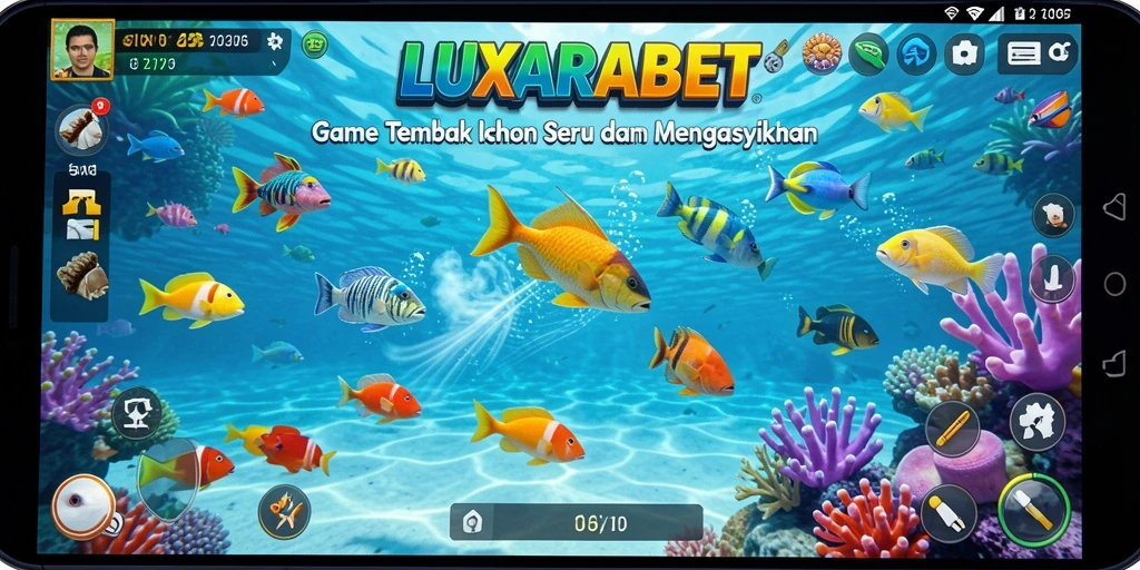 Tangkapan layar gameplay Tembak Ikan yang luar biasa dari LUXARABET.