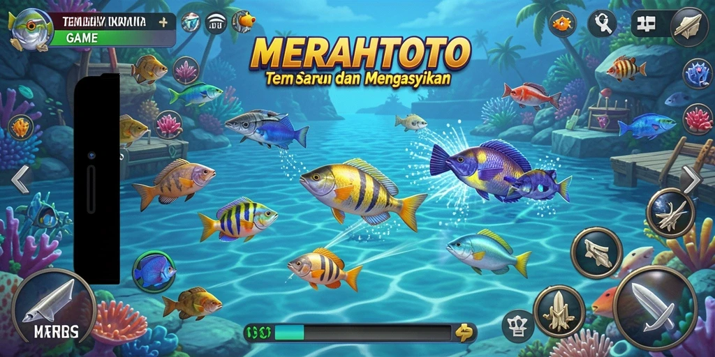 Gameplay seru menembak ikan di MERAHTOTO.