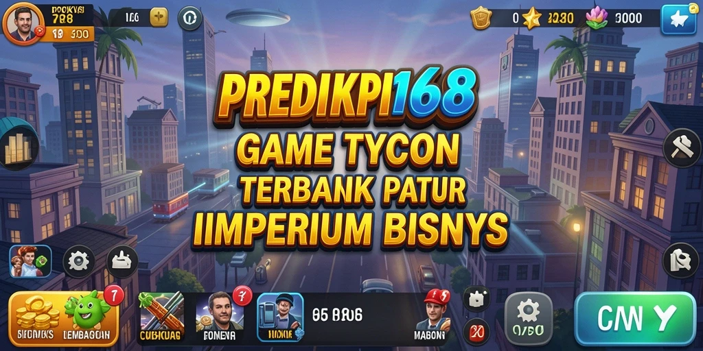 Tampilan gameplay seru PREDIKSI168 menampilkan berbagai bisnis yang sedang dikelola.