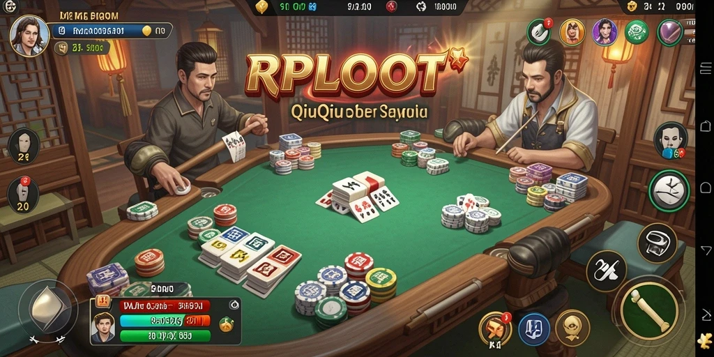 Screenshot gameplay QiuQiu RPLOOT yang seru dan menegangkan.