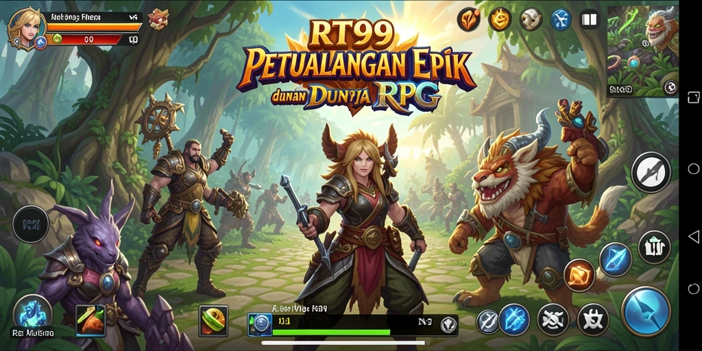 Tampilan gameplay RT99 yang menakjubkan dan petualangan seru.