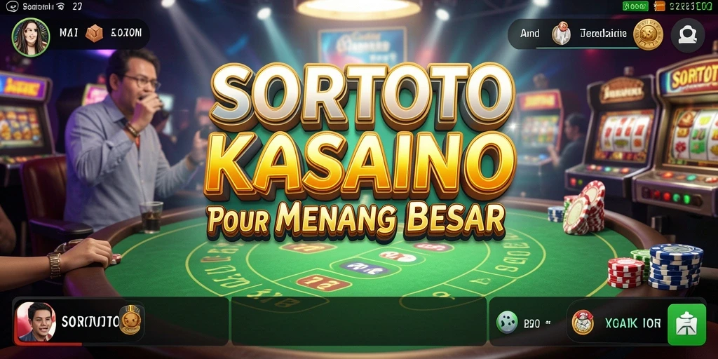 Tangkapan layar gameplay SORTOTO menampilkan aksi mendebarkan dalam permainan Kasino.