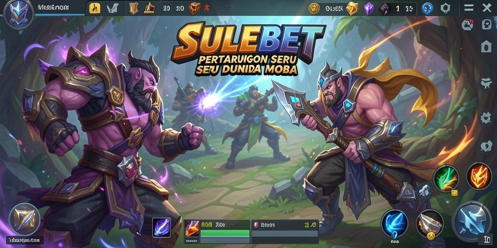 Tampilan gameplay seru SULEBET dengan pertarungan intens antar tim.