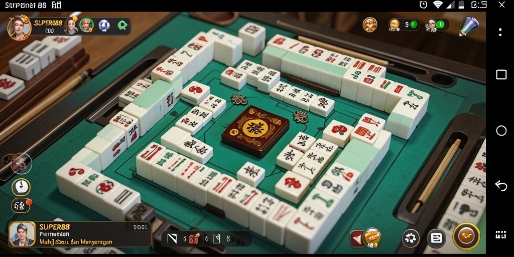 Tampilan gameplay yang menawan dalam SUPER88 saat bermain Mahjong.