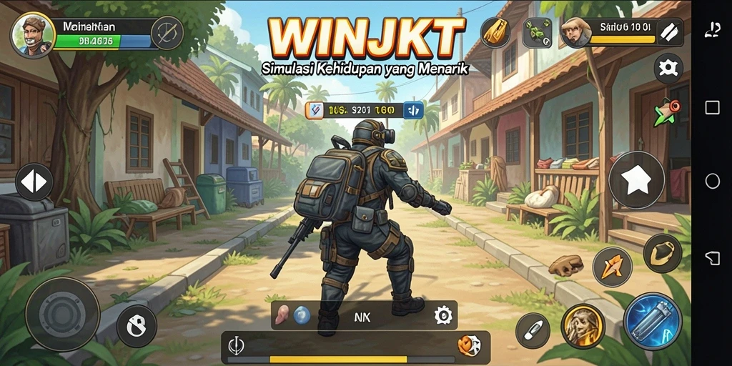 Tampilan gameplay menarik dari game simulasi WINJKT.